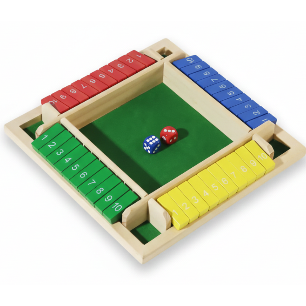 Shut The Box Game with Dice | Educational Math & Counting Toy for Kids