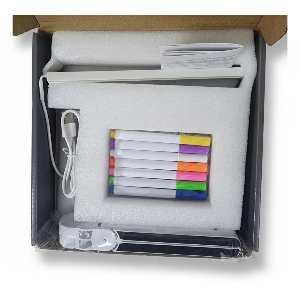 Reusable LED Acrylic Drawing Board for Kids Learning, Doodling & Creativity