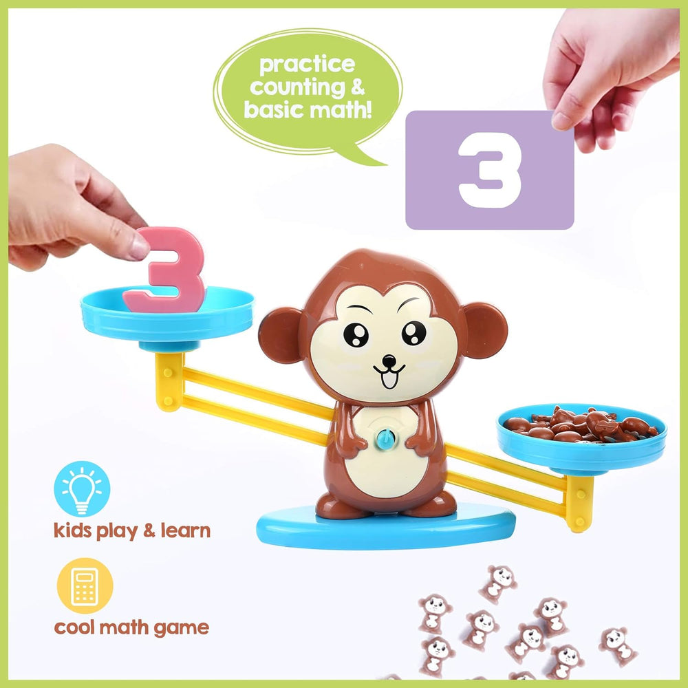 Monkey Balance Game for Counting Numbers | Engaging Preschool Game