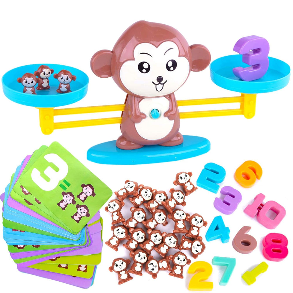 Monkey Balance Game for Counting Numbers | Engaging Preschool Game