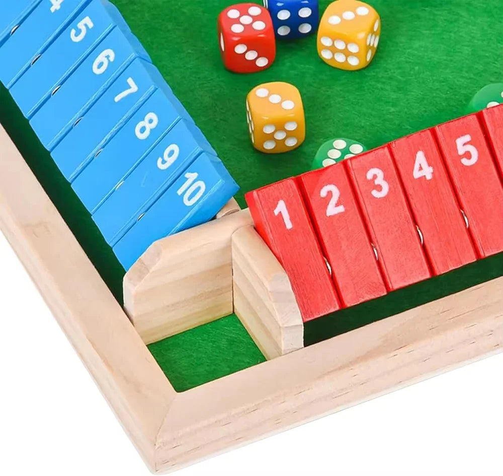 Shut The Box Game with Dice | Educational Math & Counting Toy for Kids