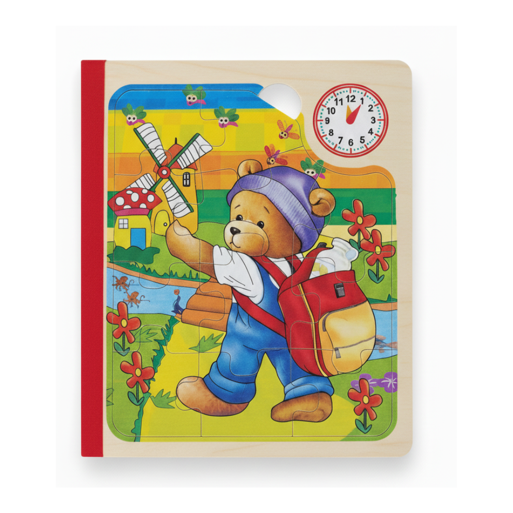 Wooden Puzzle Book (6 puzzle book) | Brain Booster Activity Book for Kids